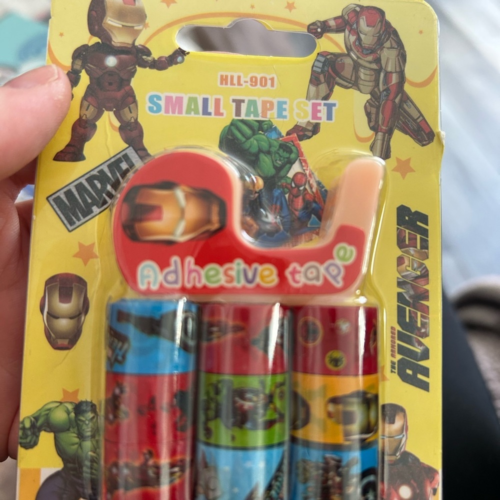🔥$2 Marvel Avengers Adhesive Tape Set - Red, Blue, Yellow